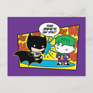 Chibi Joker Skojjar Chibi Batman Vykort