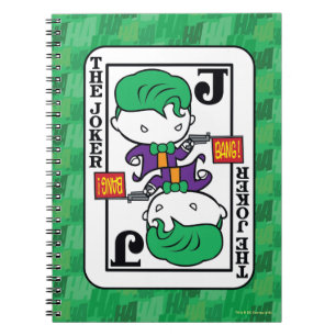 Chibi Joker-spelkort Anteckningsbok Med Spiral