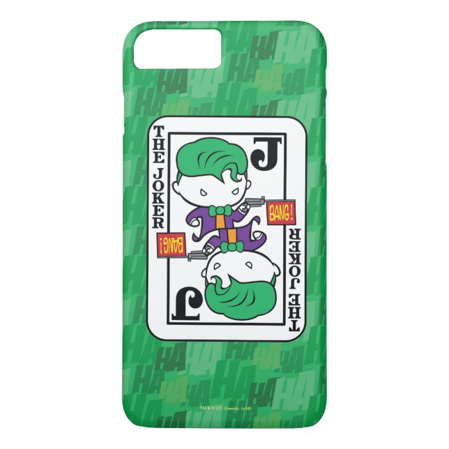 Chibi Joker-spelkort Case-Mate iPhone Skal (Baksida)