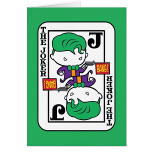 Chibi Joker-spelkort Hälsningskort