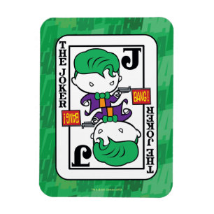 Chibi Joker-spelkort Magnet