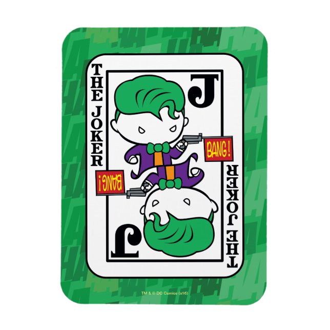 Chibi Joker-spelkort Magnet (Vertikal)