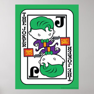 Chibi Joker-spelkort Poster