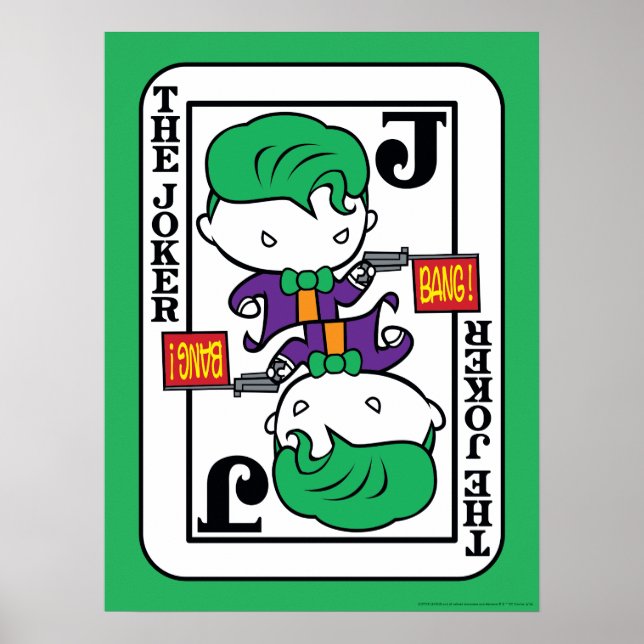 Chibi Joker-spelkort Poster (Framsidan)