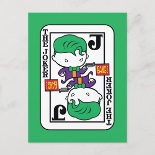 Chibi Joker-spelkort Vykort