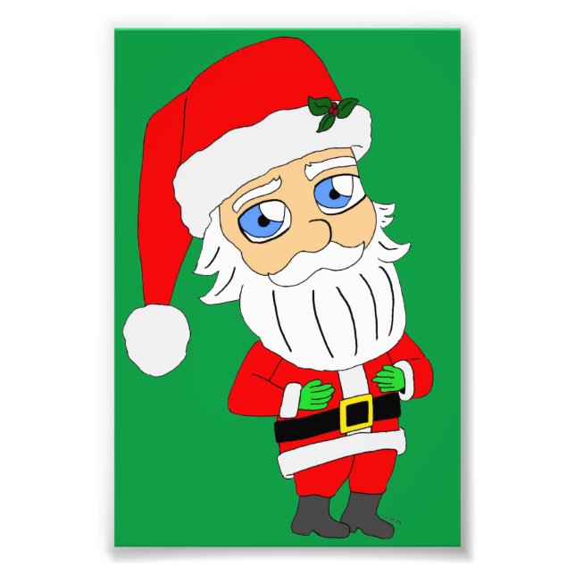 chibi jultomten fototryck (Framsidan)