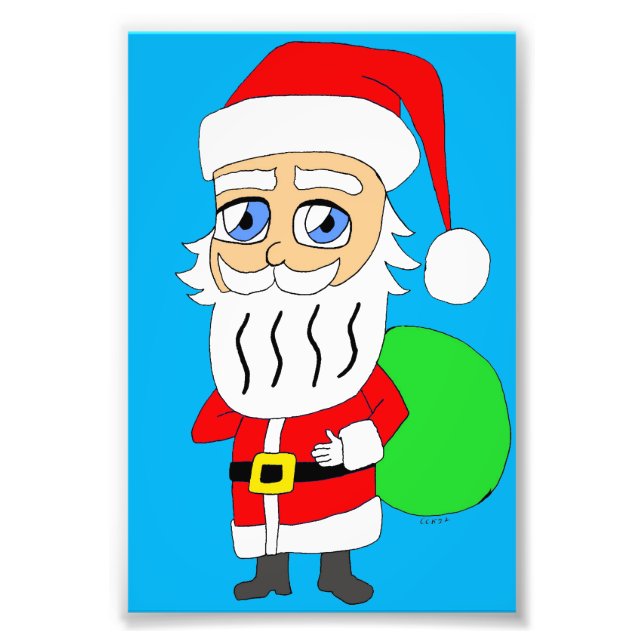 Chibi Jultomten Fototryck (Framsidan)