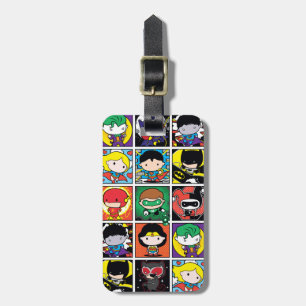 Chibi Justice League Character Mönster Bagagebricka