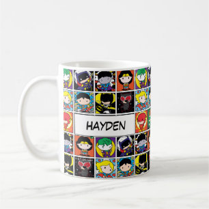 Chibi Justice League Character Mönster Kaffemugg