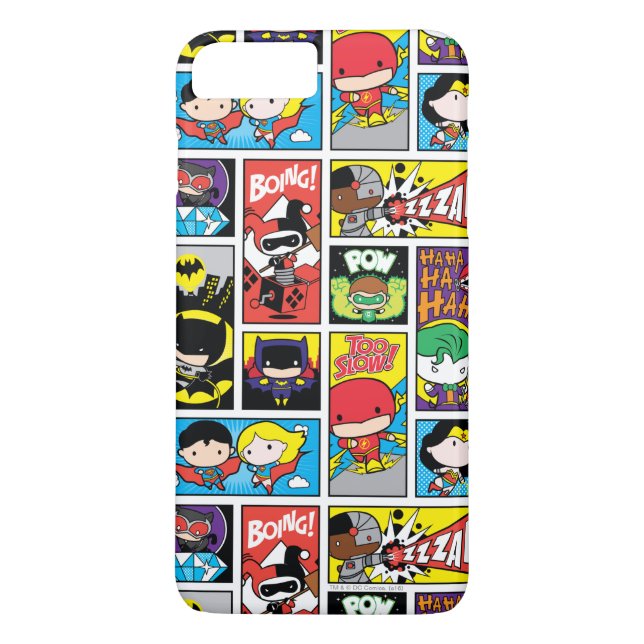 Chibi Justice League Compilation Mönster Case-Mate iPhone Skal (Baksida)