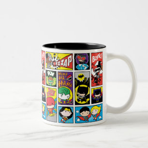 Chibi Justice League Compilation Mönster Två-Tonad Mugg