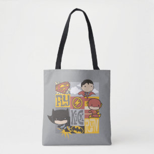 Chibi Justice League Flyg, Kick, Springa Tygkasse