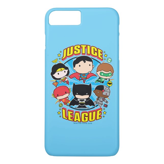 Chibi Justice League Group Case-Mate iPhone Skal (Baksida)