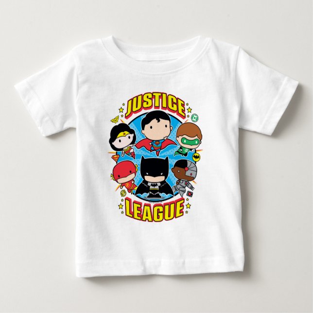 Chibi Justice League Group T-shirt (Framsida)