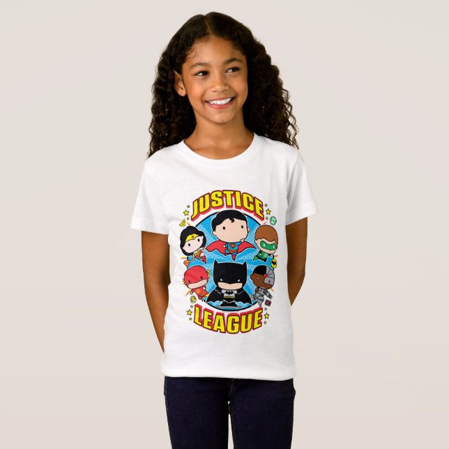 Chibi Justice League Group Tee (Hel framsida)