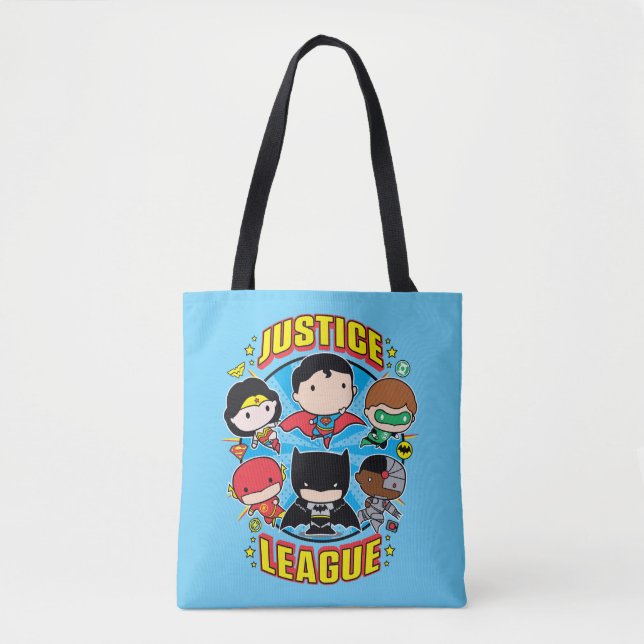 Chibi Justice League Group Tygkasse (Framsida)