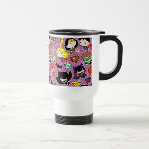 Chibi Justice League Mönster på Lila Resemugg