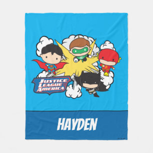 Chibi Justice League of America Explosion Fleecefilt