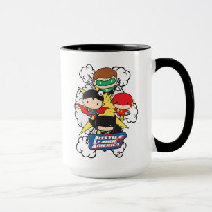Chibi Justice League of America Explosion Mugg