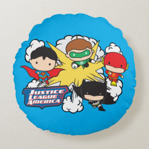 Chibi Justice League of America Explosion Rund Kudde