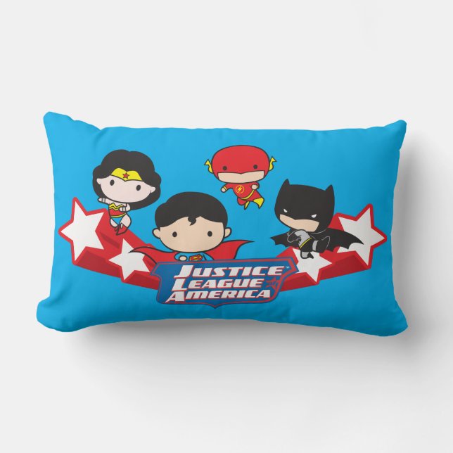 Chibi Justice League of America Stars Lumbarkudde (Framsida)
