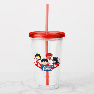 Chibi Justice League of America Stars Take Away Mugg