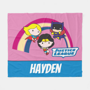 Chibi Justice League Rainbow Fleecefilt
