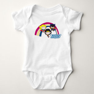 Chibi Justice League Rainbow Tee Shirt