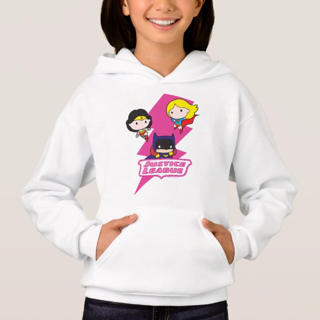 Chibi Justice League Rosa Lightning T-shirt (Framsida)
