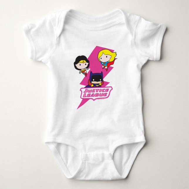 Chibi Justice League Rosa Lightning Tee (Framsida)