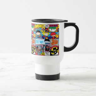 Chibi Justice League Tecknad Bok Mönster Resemugg
