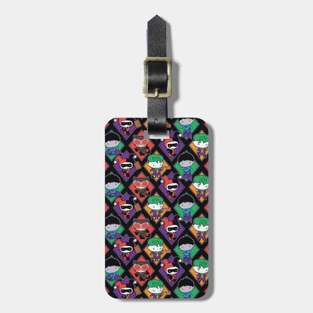 Chibi Justice League Villain Mönster Bagagebricka (Vertikal Framsida)