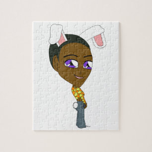 chibi kanin flicka pussel