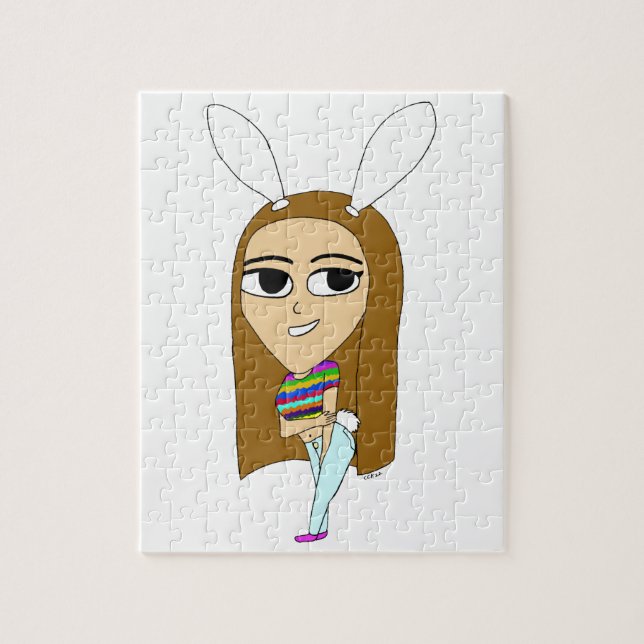 chibi kanin flicka pussel (Vertikal)