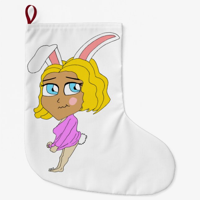 chibi kanin flicka  stor julstrumpa (Framsidan)
