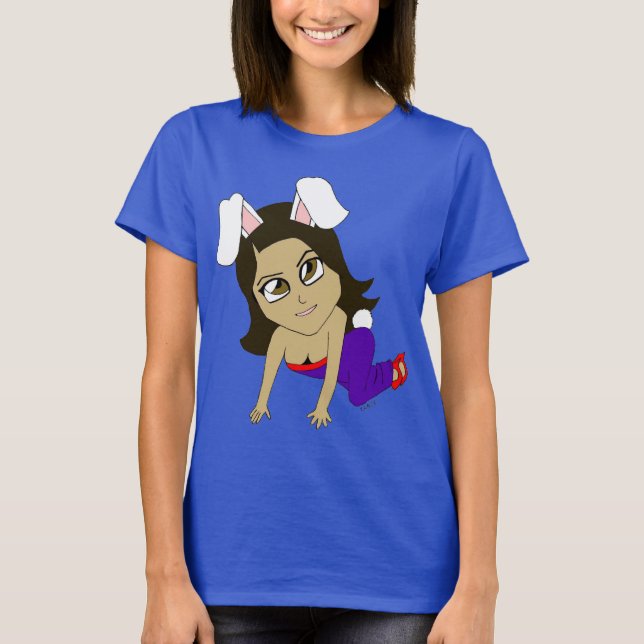 chibi kanin flicka   t shirt (Framsida)