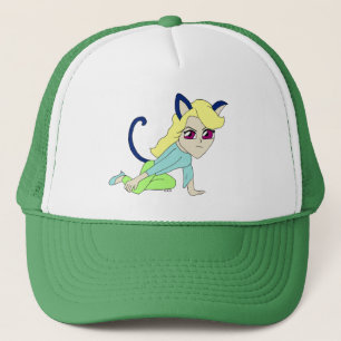 chibi kattflicka keps