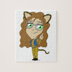 chibi kattflicka pussel