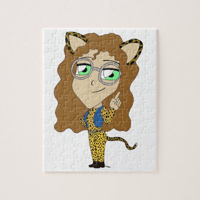 chibi kattflicka  pussel (Vertikal)