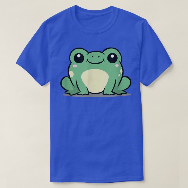 Chibi Kawaii Frog Amphibian Animal Frog Pond Lover T Shirt (Design framsida)