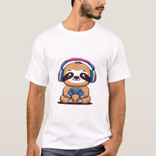 Chibi Kawaii Senguvar Spelare � Söt Rolig Djur med T Shirt