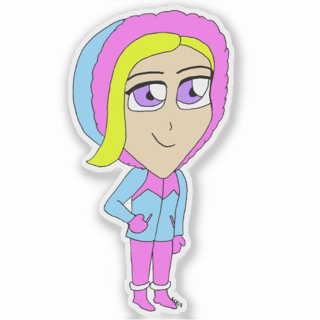 chibi klistermärken (Framsida)