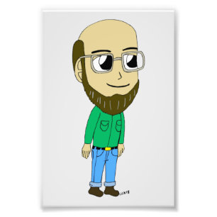 chibi-knapp fototryck