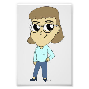 chibi-knapp fototryck