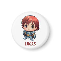 Chibi Knight Custom Kids Fridge Magnet