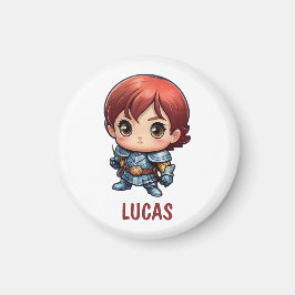 Chibi Knight Custom Kids Fridge Magnet