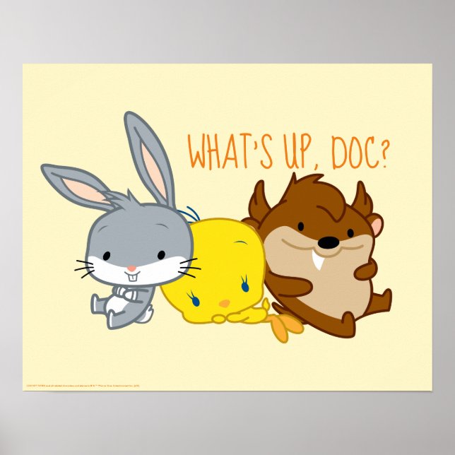 Chibi KRYP BUNNY™, TWEETY™ och TAZ™ Poster (Framsidan)