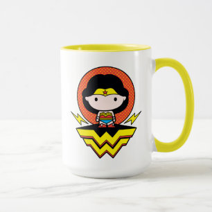 Chibi  kvinna med Polka dots och Logotyp Mugg