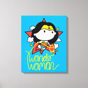 Chibi kvinnor som flyger med lasso canvastryck