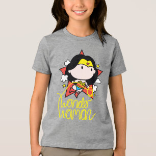 Chibi kvinnor som flyger med lasso t shirt